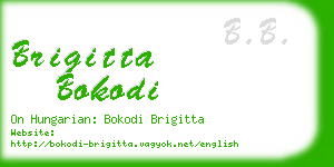 brigitta bokodi business card